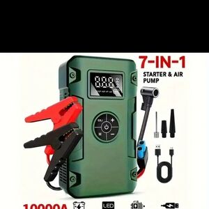 Multifunctional Green Car Starter and Air Pump